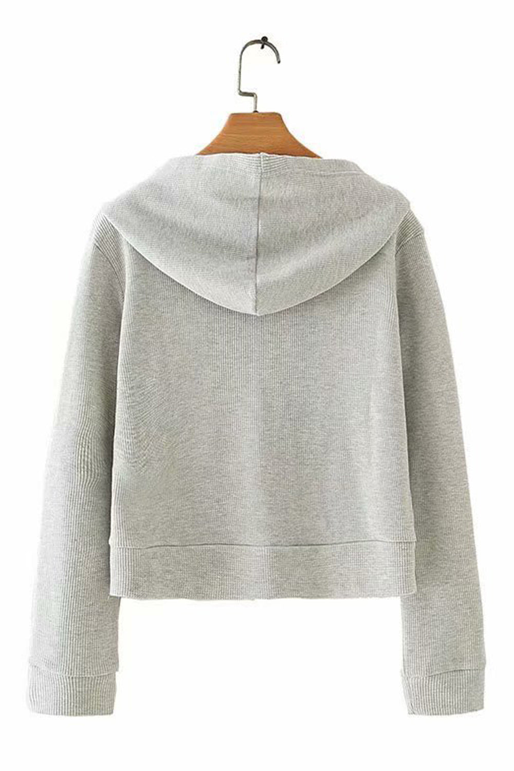 Women Convenient Zipper Closure Warm Long Sleeve Stylish Hoodie