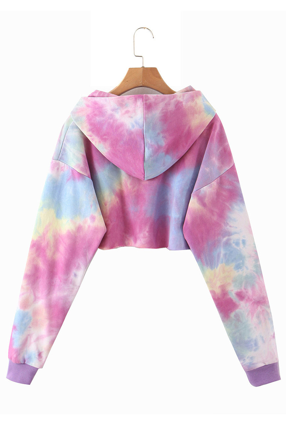 Women Splendid Easy Long Sleeve Tie Dye Print Fashionable Hoodie