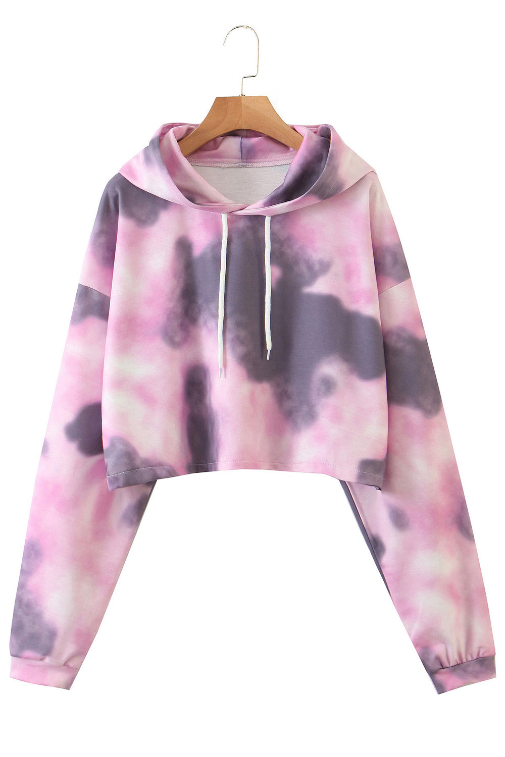 Women Tie Dye Pattern Elegant Styled Long Sleeve Warm Hoodie