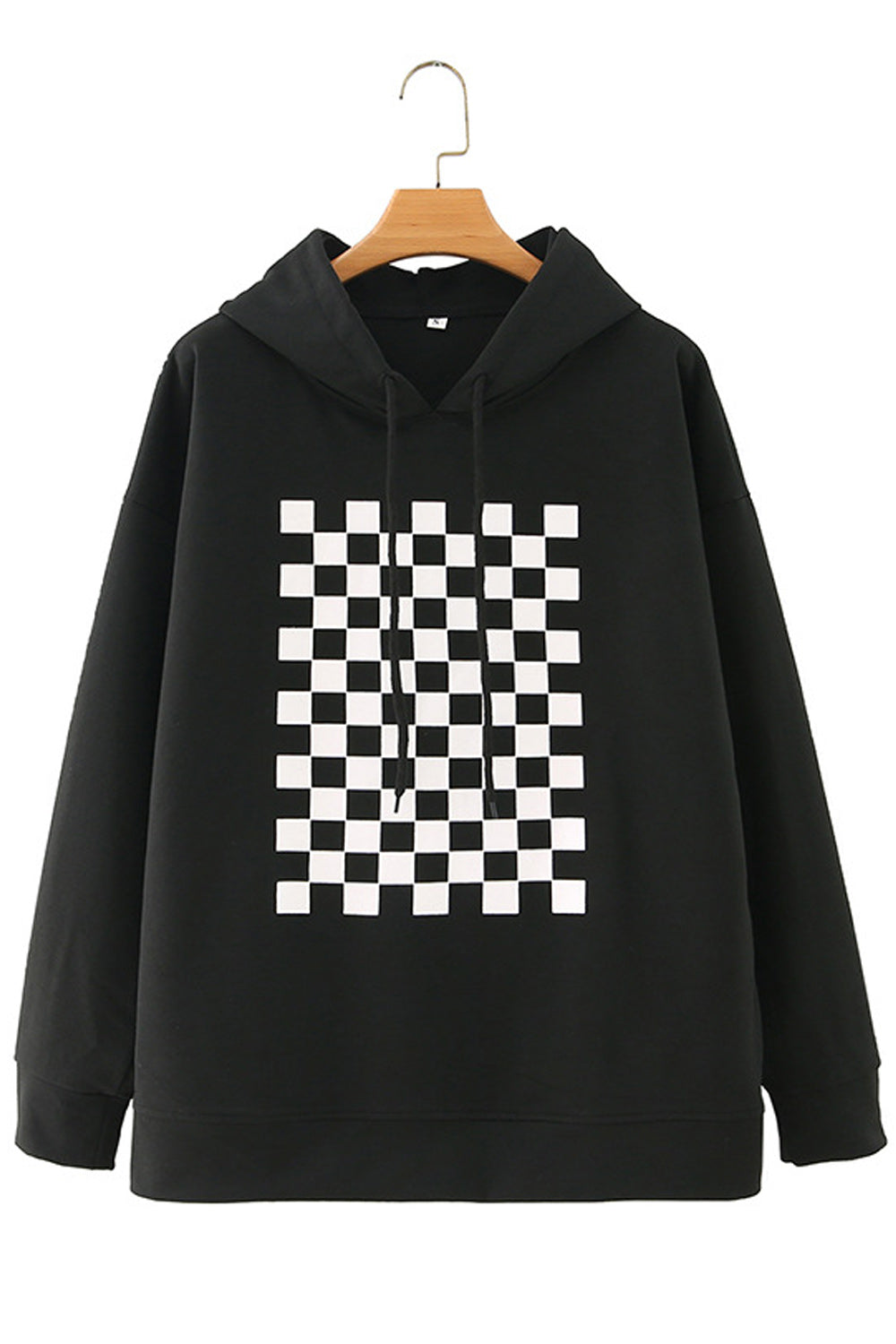 Women Elasticated Cuff Elegant Printed Style Warm Hoodie