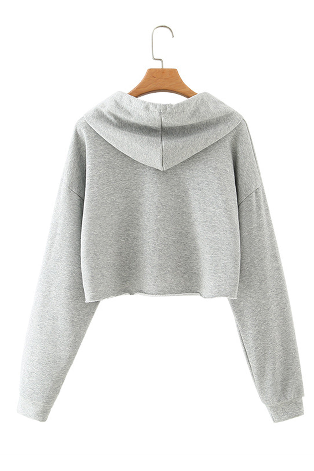 Women Elegant Solid Colored Stylish Long Sleeve Printed Style Hoodie
