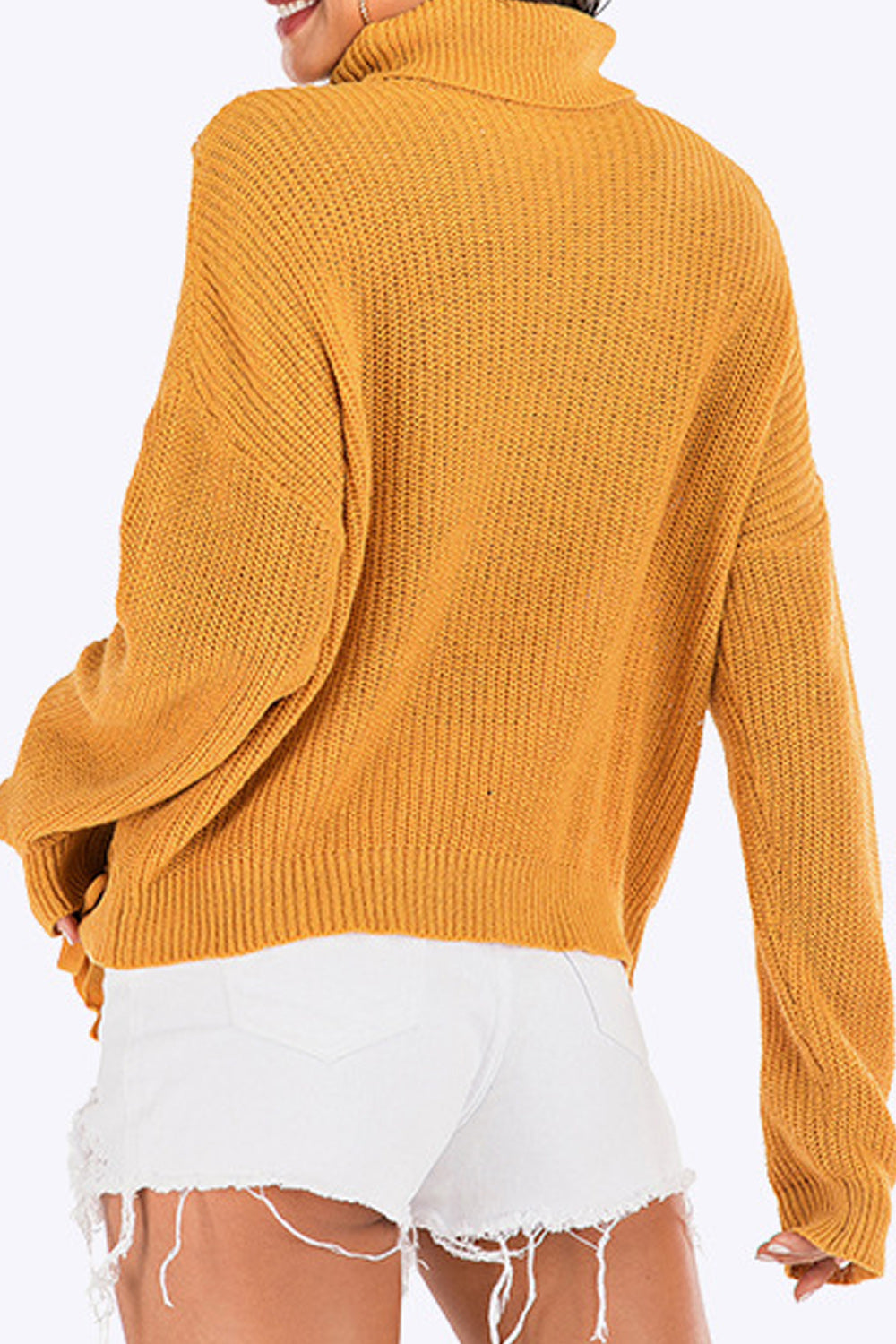 Women High Neck Thick & Warm Loose Winter Sweater