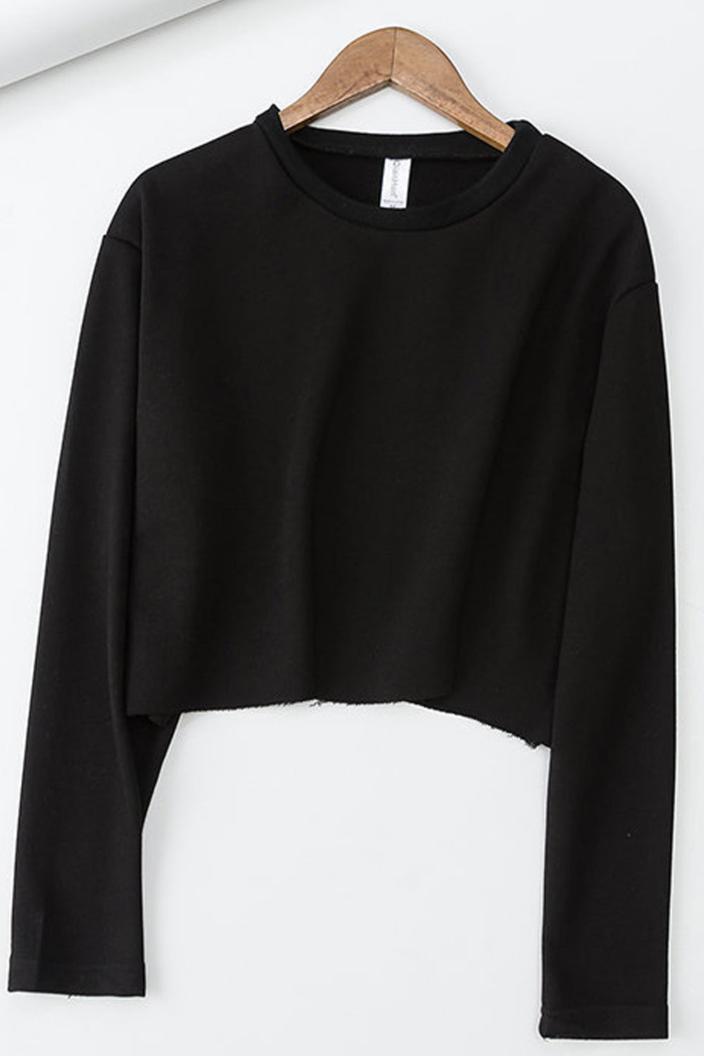 Women Soft Cozy Long Sleeve Round Neck Easy Solid Colored Elegant Sweatshirt