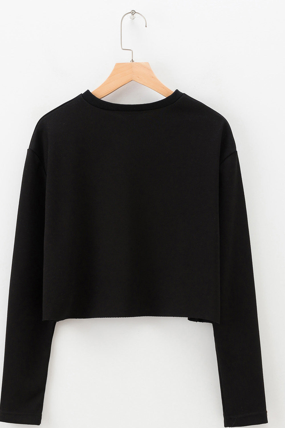 Women Soft Cozy Long Sleeve Round Neck Easy Solid Colored Elegant Sweatshirt