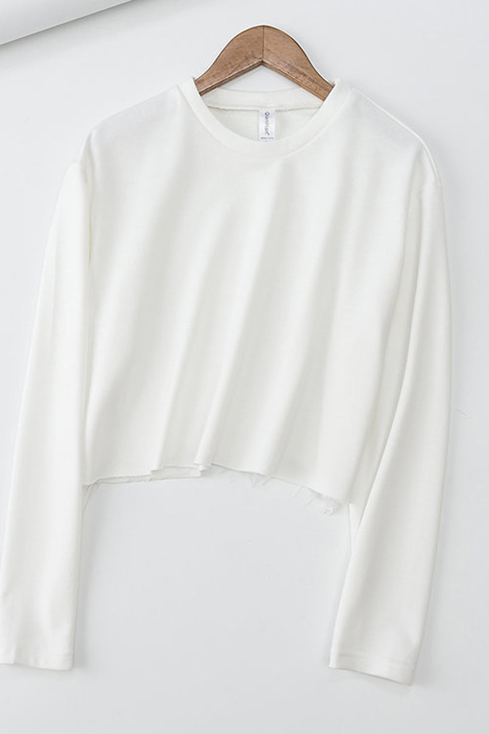 Women Soft Cozy Long Sleeve Round Neck Easy Solid Colored Elegant Sweatshirt