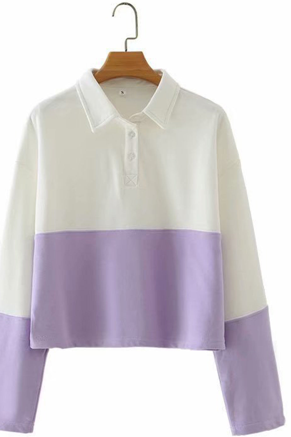 Women Collar Neck Stylish Long Sleeve Elegant Sweatshirt