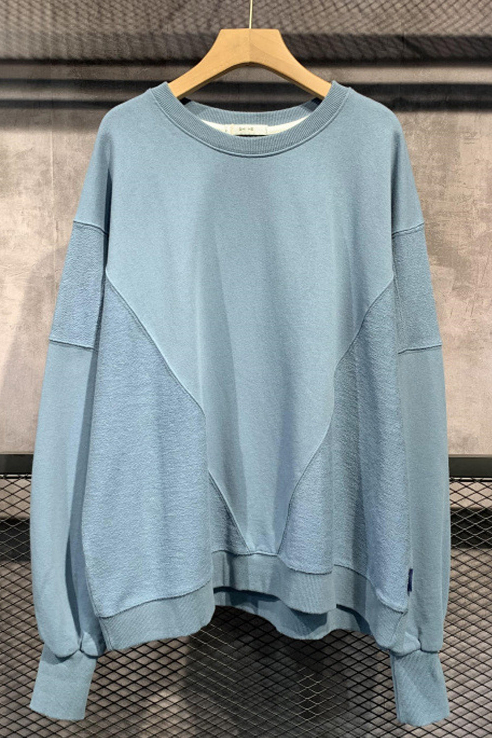 Women Solid Colored Elegant Loose Style Comfy Easy Round Neck Sweatshirt