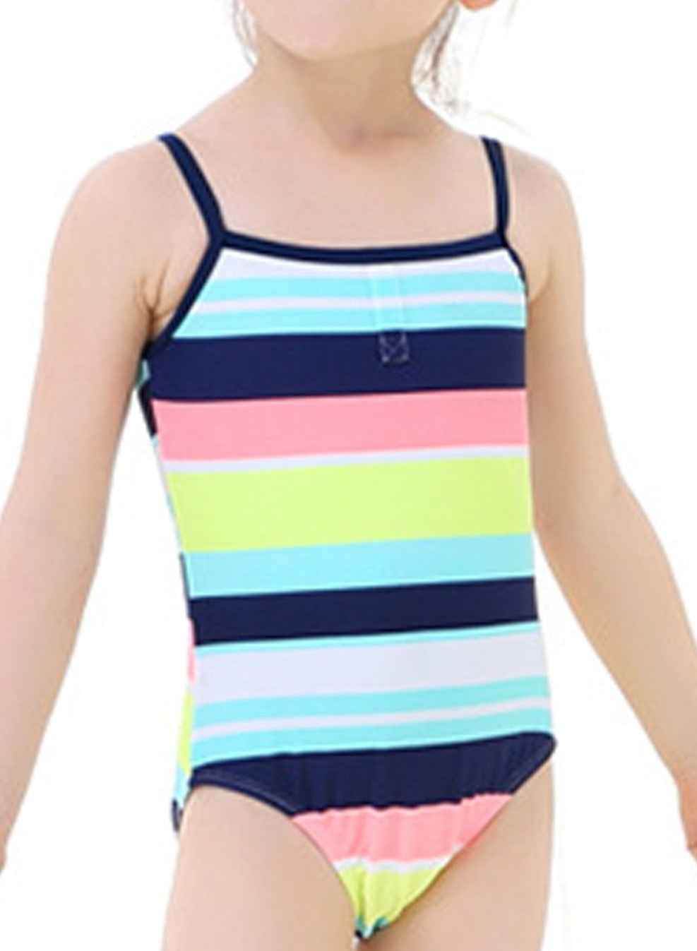 Baby Girls Cute Multi Colors Striped Pattern One Piece swimsuit