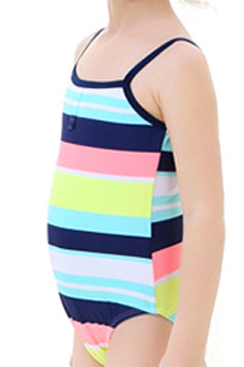 Baby Girls Cute Multi Colors Striped Pattern One Piece swimsuit