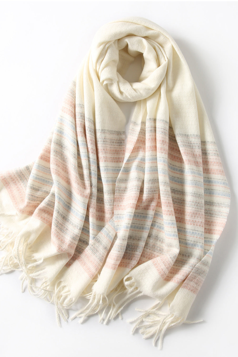 Women Beautiful Casual Solid Pattern Warm Thick Muffler