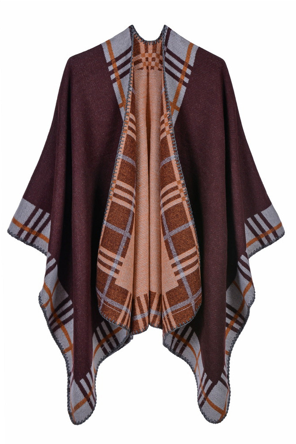 Women Charming Plaid Pattern Unique Style Warm Casual Shawl