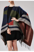 Women Classy Tassel Hem Warm Fashionable Casual Shawl
