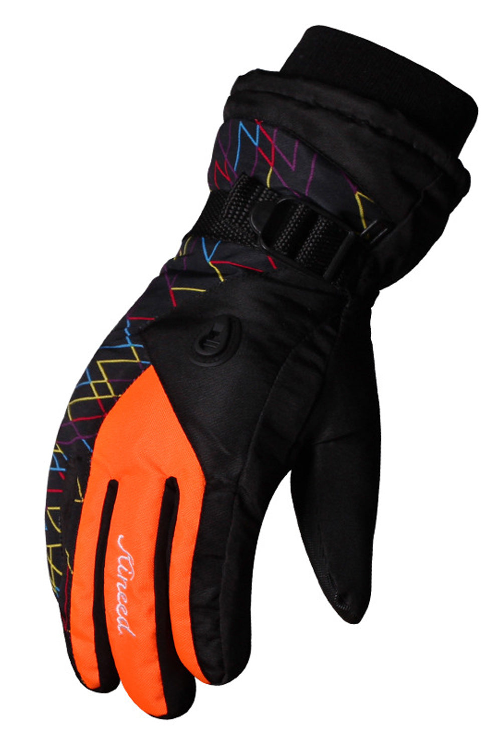 Women Coldproof Buckle Strap Winter Riding Ski Gloves