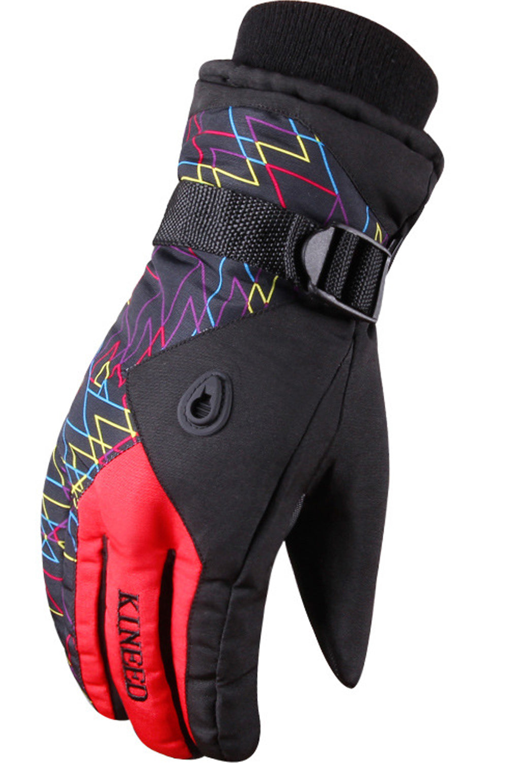 Women Coldproof Buckle Strap Winter Riding Ski Gloves