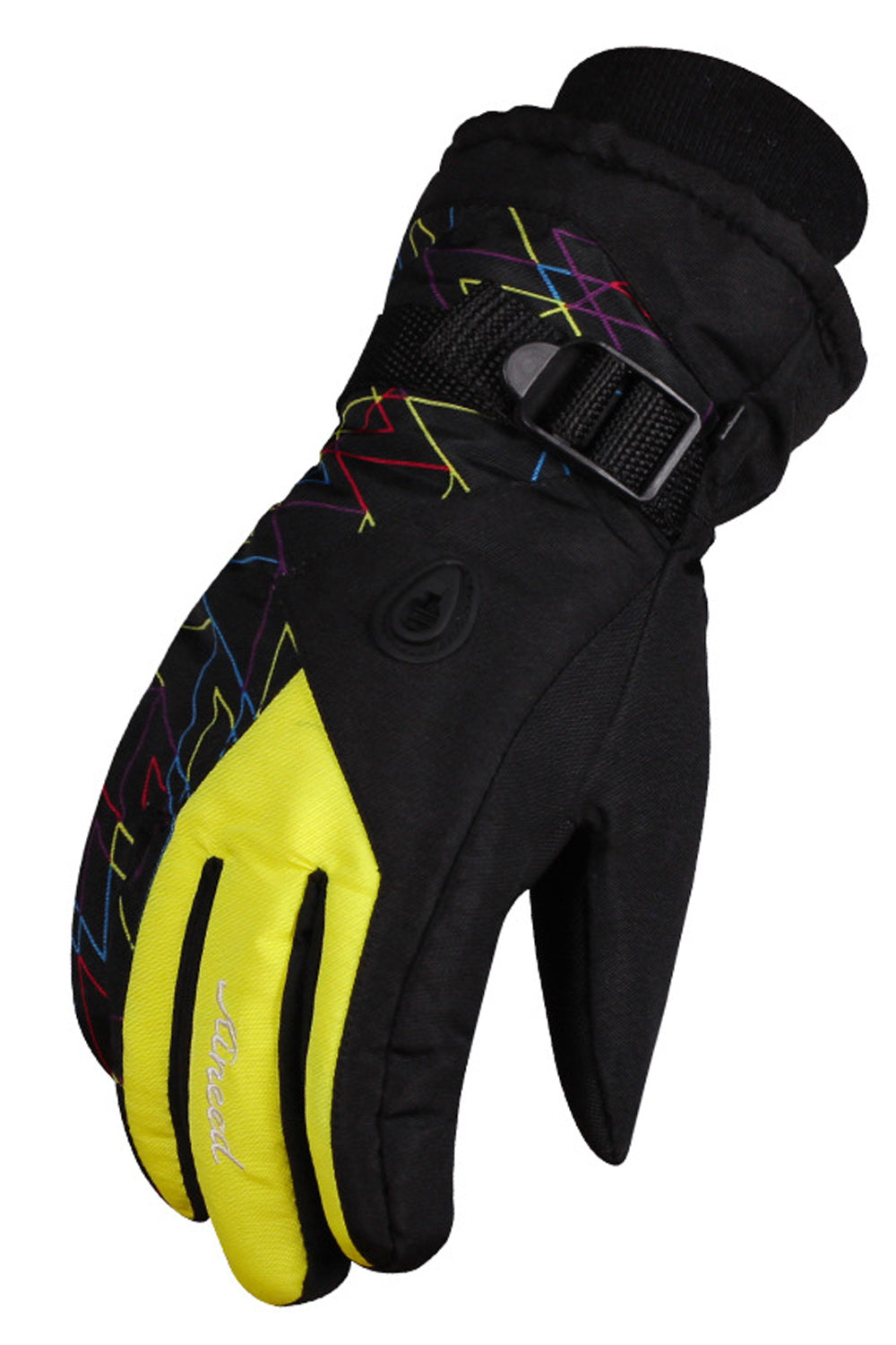 Women Coldproof Buckle Strap Winter Riding Ski Gloves