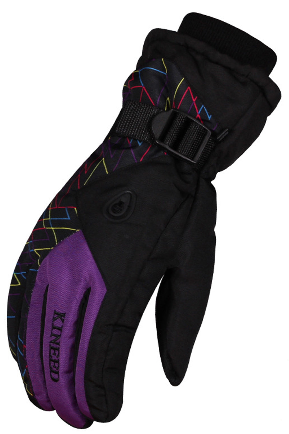Women Coldproof Buckle Strap Winter Riding Ski Gloves