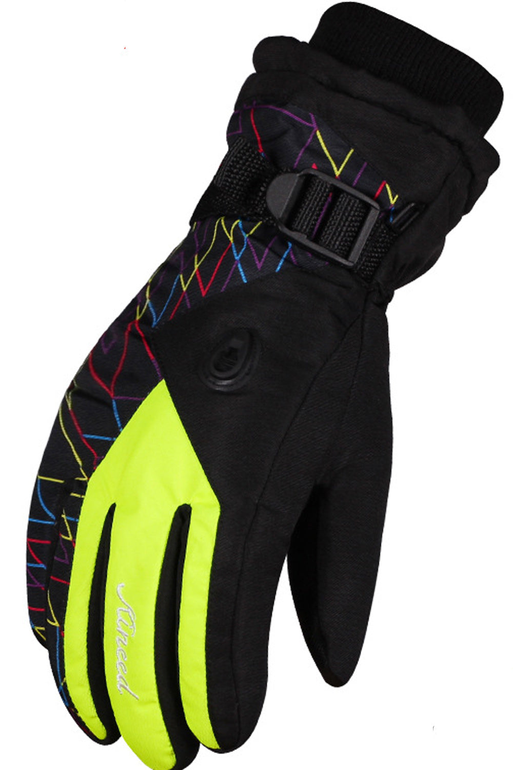 Women Coldproof Buckle Strap Winter Riding Ski Gloves