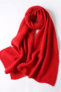 Women Cute Solid Colored Stylish Cashmere Thick Muffler