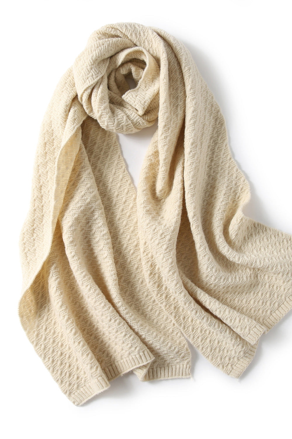 Women Cute Solid Colored Stylish Cashmere Thick Muffler