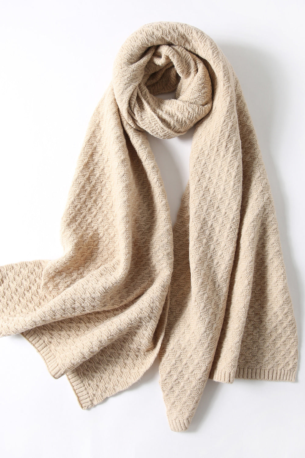 Women Cute Solid Colored Stylish Cashmere Thick Muffler