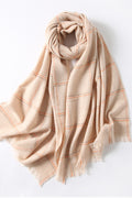 Women Elegant Styled Solid Pattern Comfy Winter Muffler