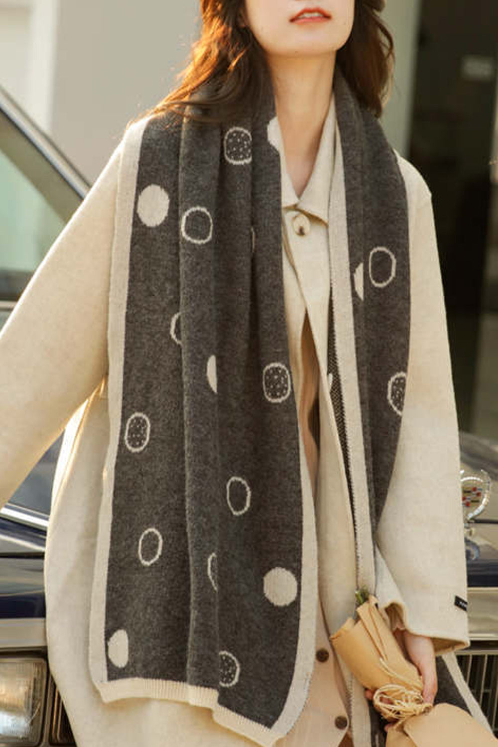 Women Cute Solid Colored Stylish Thick Casual Muffler