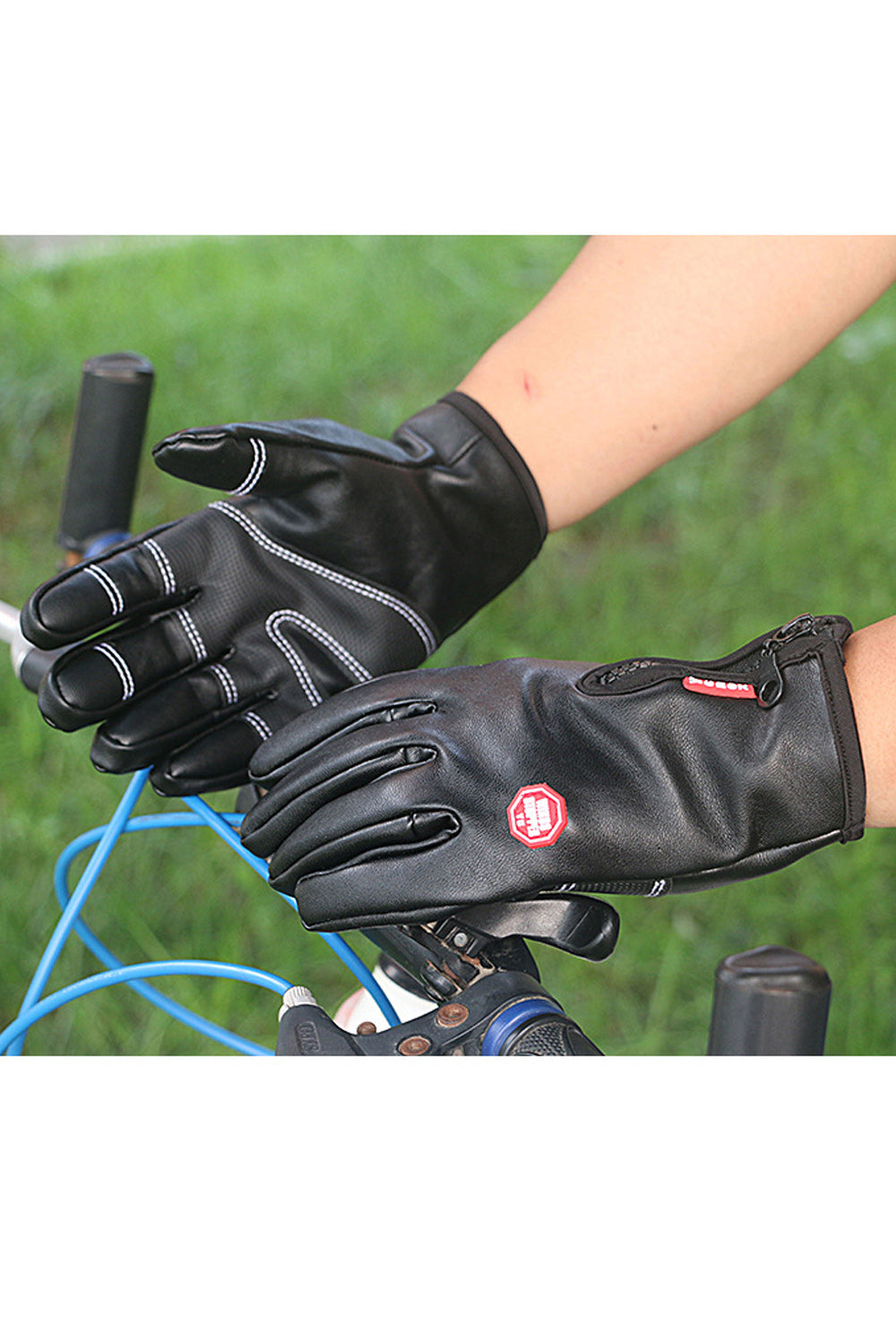 Women Riding Traveling Warm Hand PU Gloves