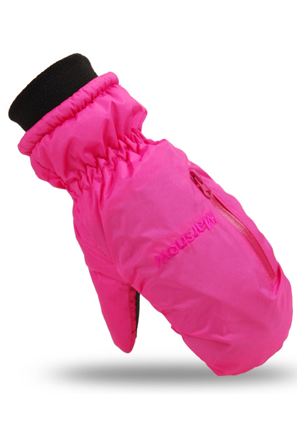Women Warm Letter Embroidered Water Repellent Ski Gloves