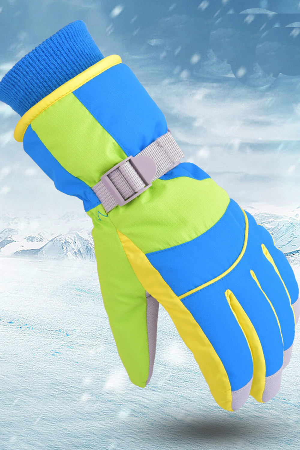 Women Outdoor Thick Windproof Water Repellent Ski Gloves
