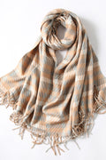 Women Trendy Tassel Decorated Cashmere Warm Muffler