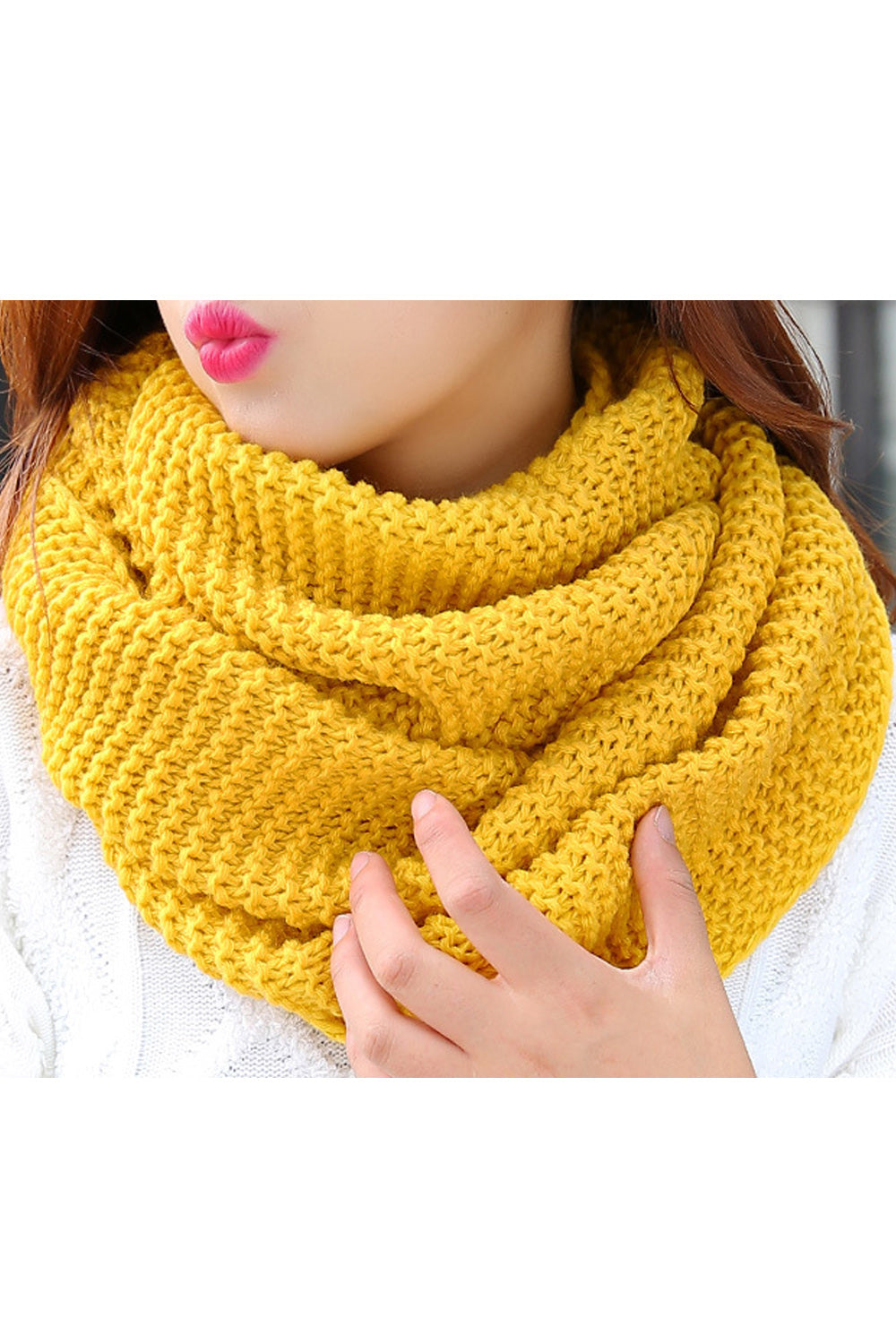 Women Solid Colored Elegant Styled Cozy Soft Lovely Winter Muffler