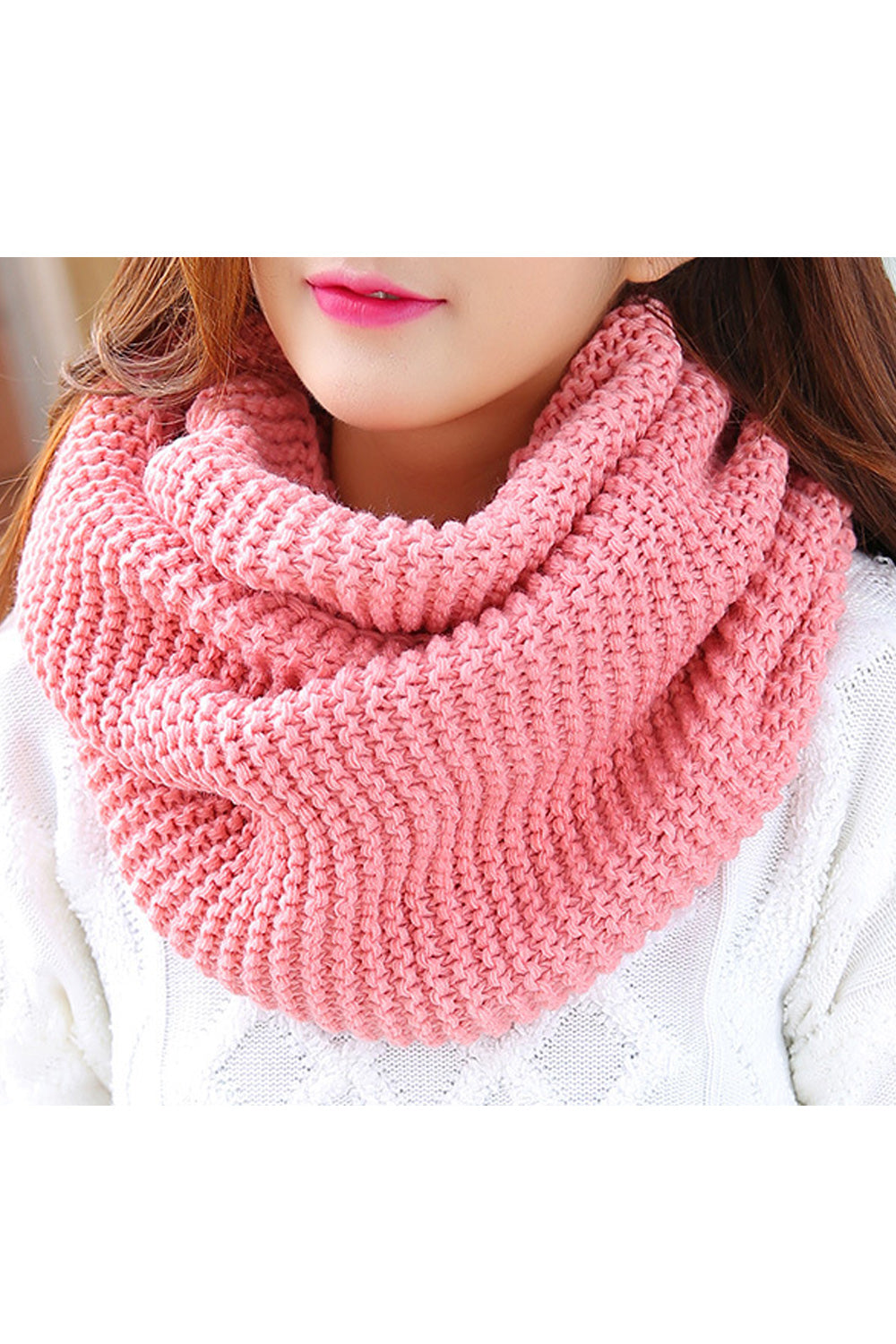Women Solid Colored Elegant Styled Cozy Soft Lovely Winter Muffler