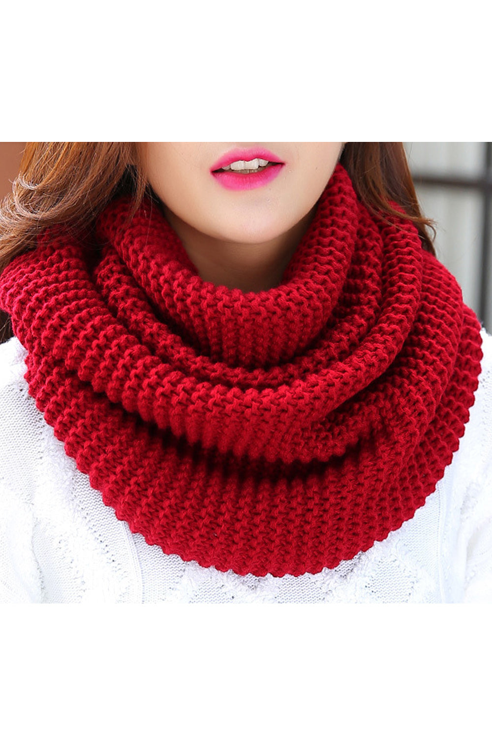 Women Solid Colored Elegant Styled Cozy Soft Lovely Winter Muffler