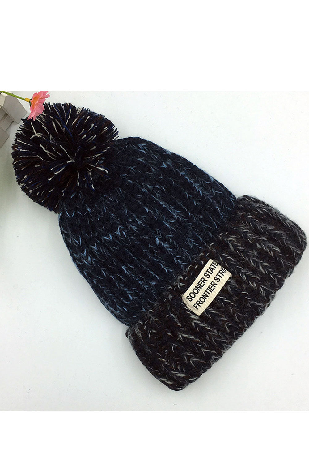 Women Beautiful Decorative Ball Warm Knitted Hat