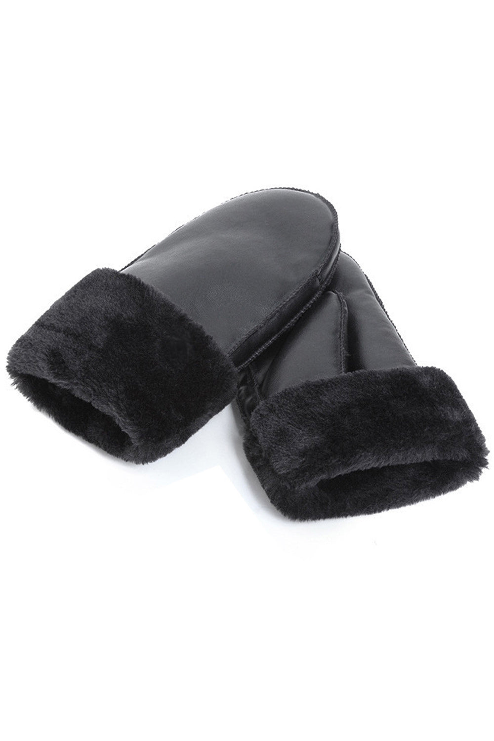 Women Thick Cozy Solid Pattern Lovely Suede Gloves