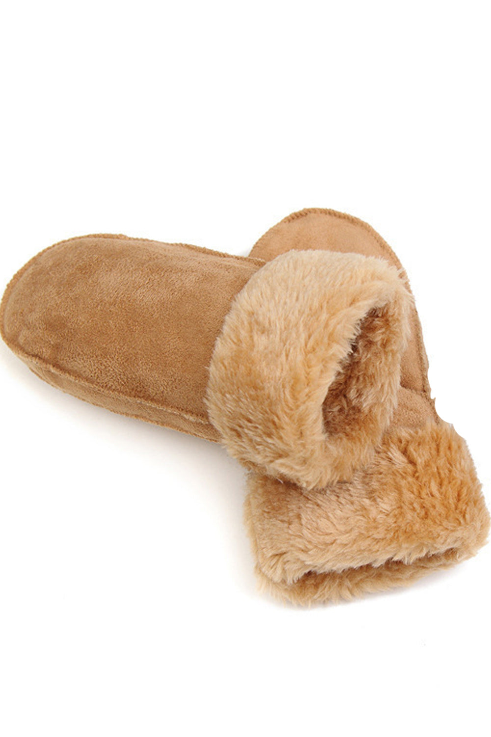 Women Thick Cozy Solid Pattern Lovely Suede Gloves