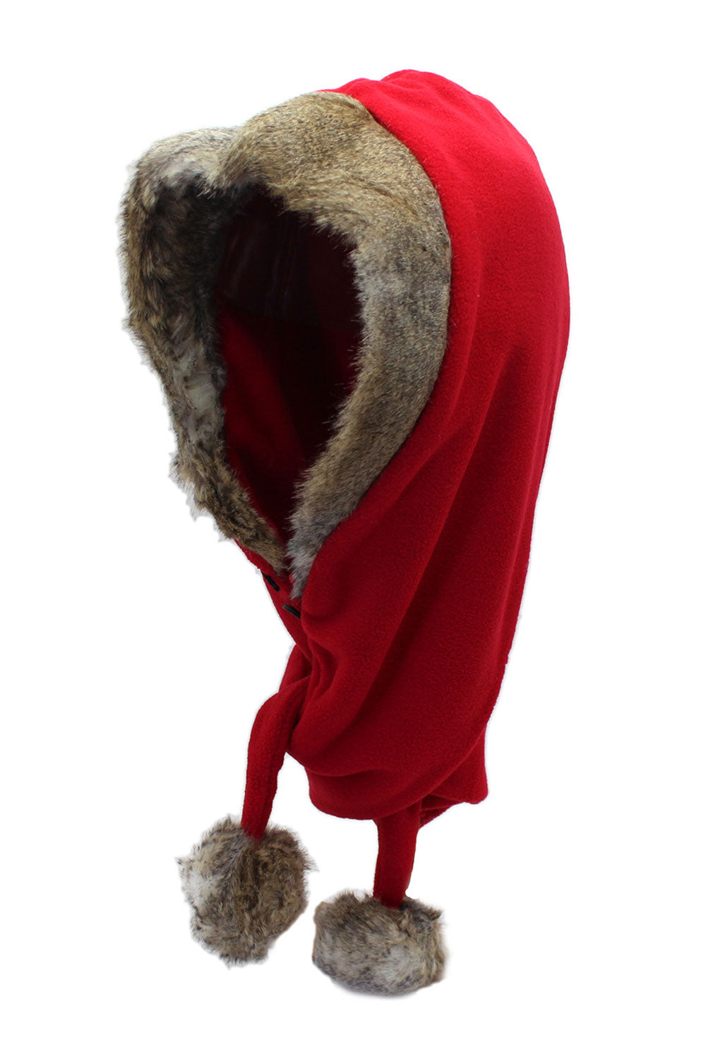 Women Fleece Ball Ear Protection Outdoor Knitted Hat