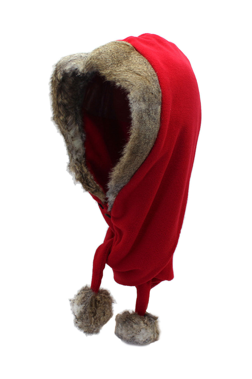 Women Fleece Ball Ear Protection Outdoor Knitted Hat
