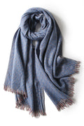 Women Trendy Solid Colored Thick Breathable Warm Casual Muffler