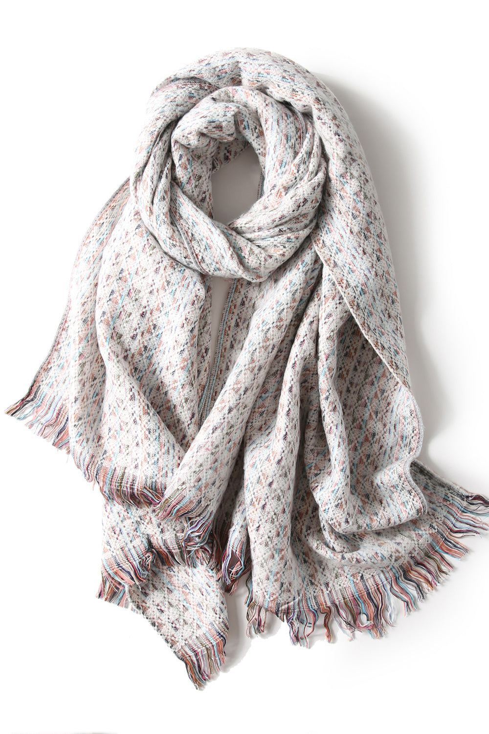 Women Trendy Solid Colored Thick Breathable Warm Casual Muffler