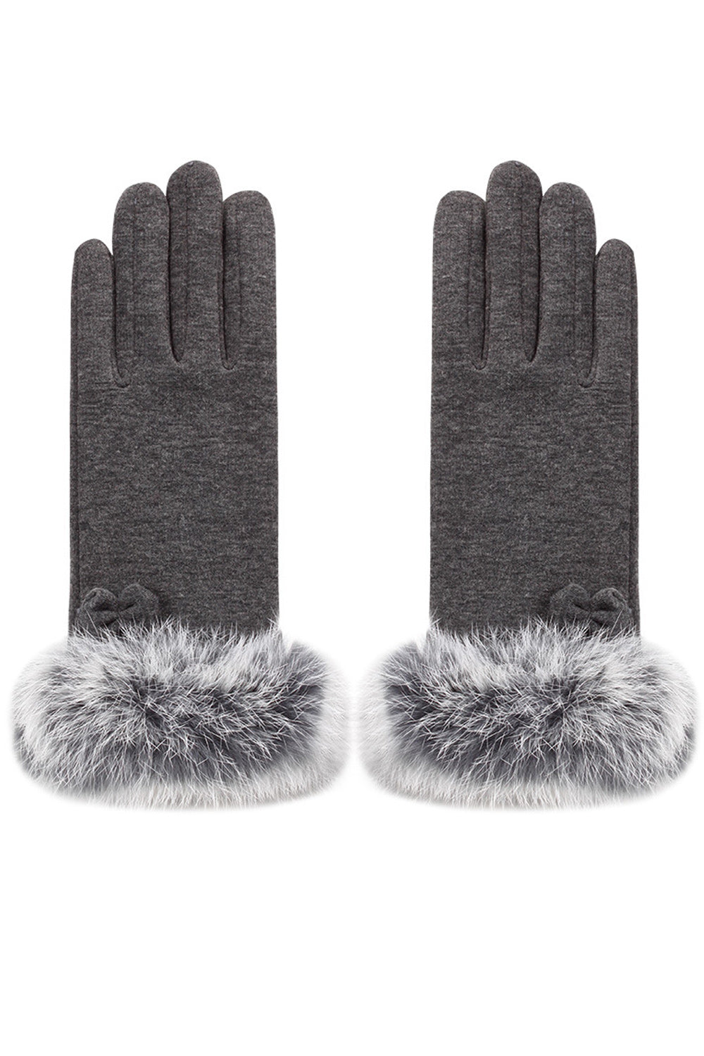 Women Comfortable Warm Solid Pattern Winter Casual Knitted Gloves
