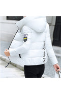 Women Casual Winter Season Warm Hat Neck Long Sleeve Zip Up Style Jacket