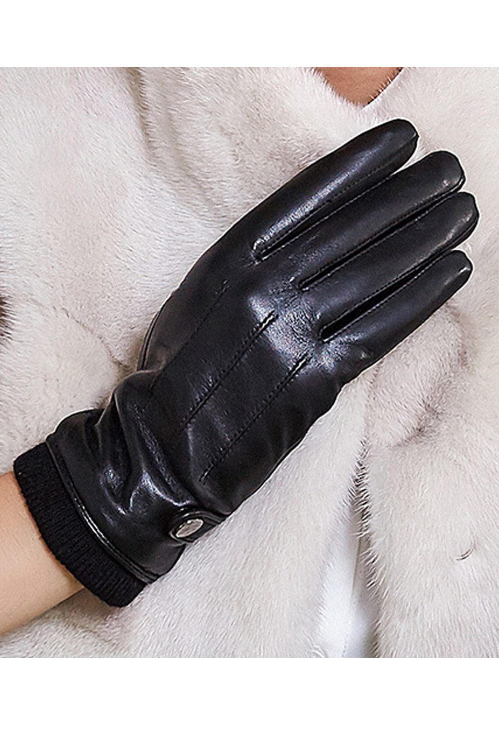 Women Thick Full Finger Hand Protection Leather Gloves