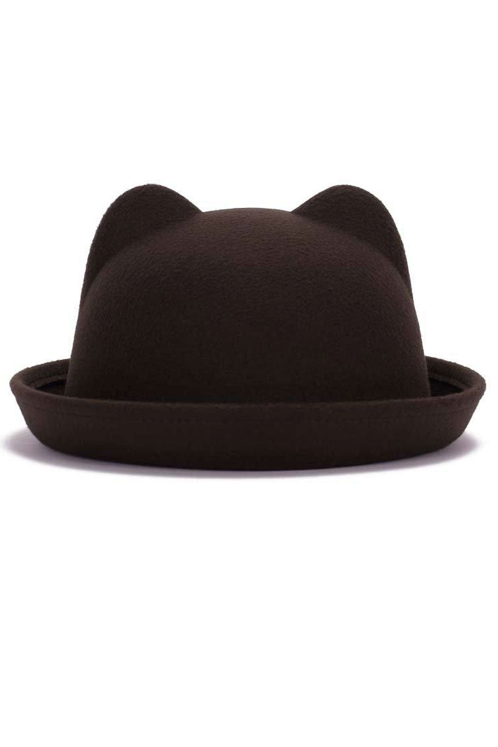 Women Cartoon Ear Solid Color Warm Winter Beret Hat