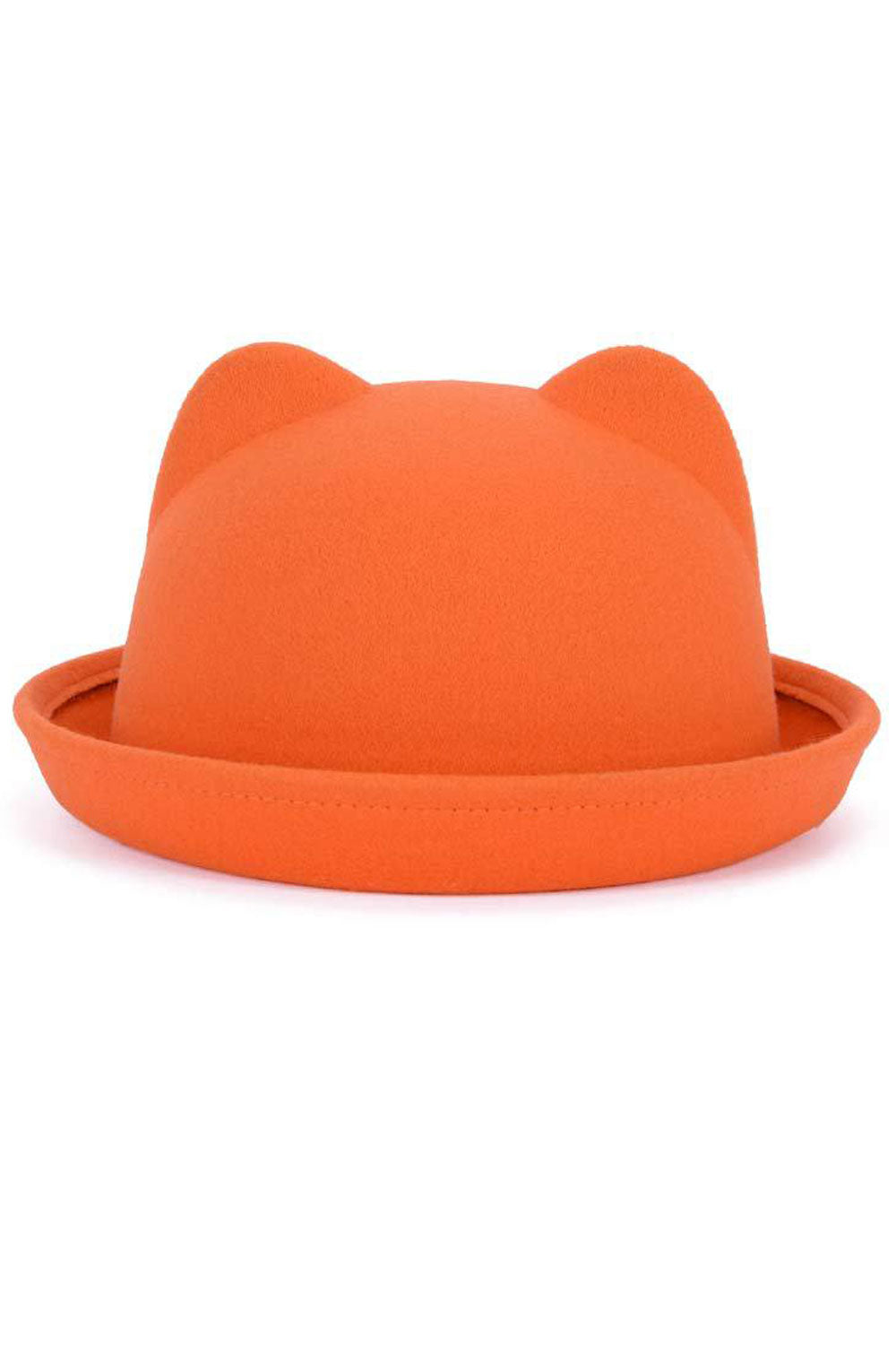 Women Cartoon Ear Solid Color Warm Winter Beret Hat