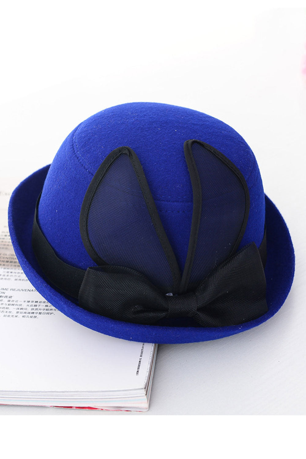 Women Beautiful Warm Wool Rabbit Ear Winter Beret Hat