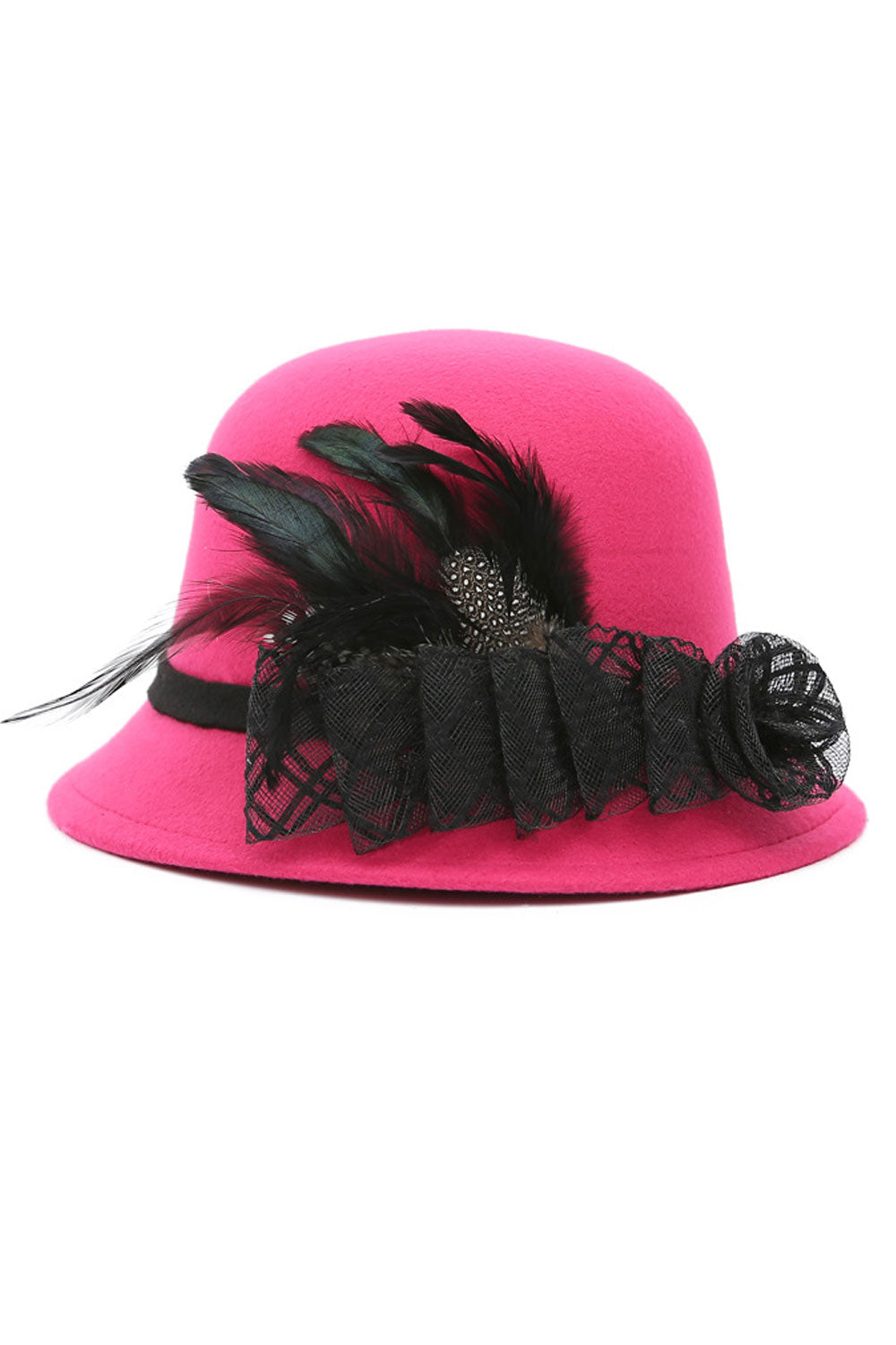 Women Super Stylish Flower Decorated Warm Beret Hat