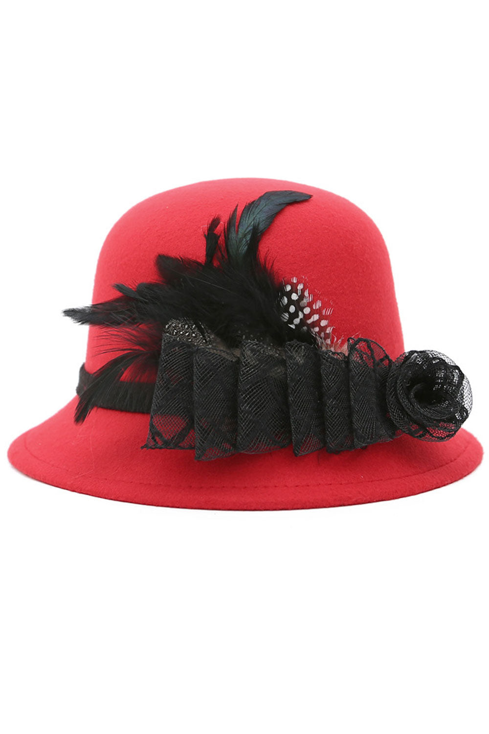 Women Super Stylish Flower Decorated Warm Beret Hat