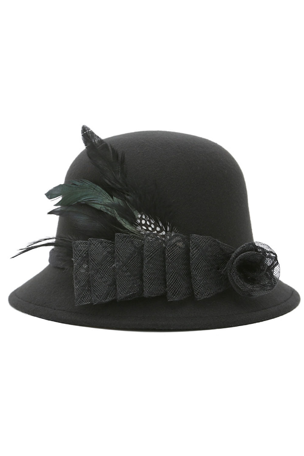 Women Super Stylish Flower Decorated Warm Beret Hat