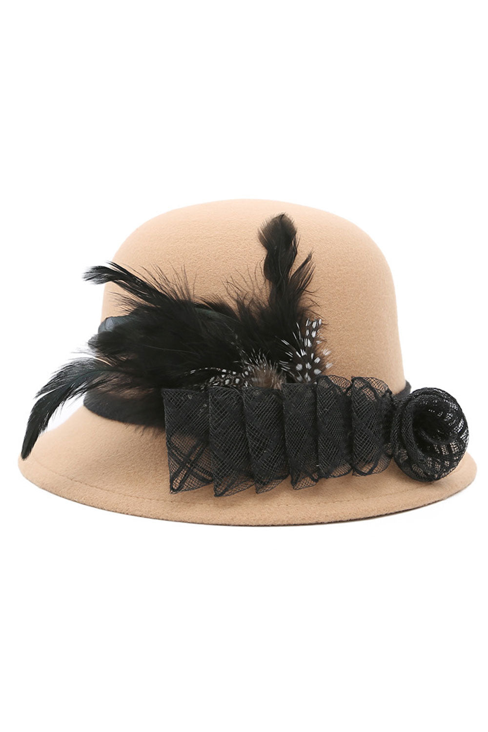 Women Super Stylish Flower Decorated Warm Beret Hat